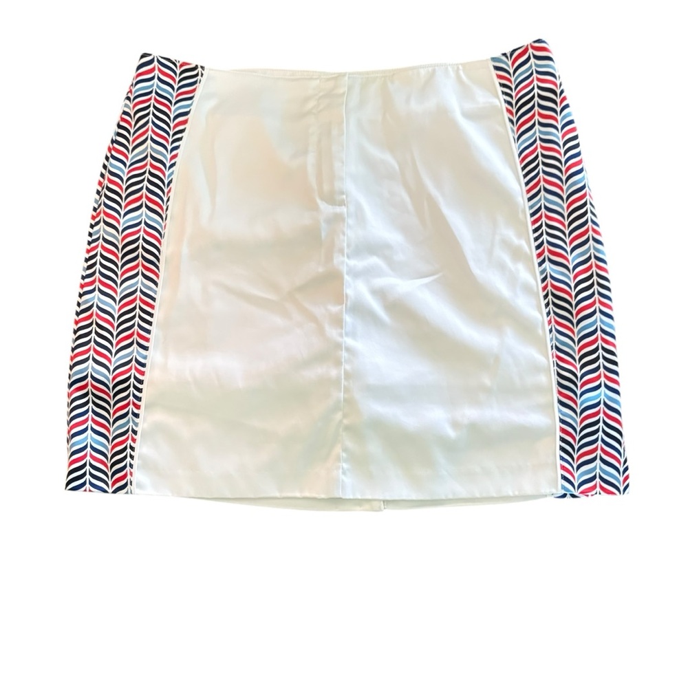 Izod Golf White & Red/ Blue Skort 10